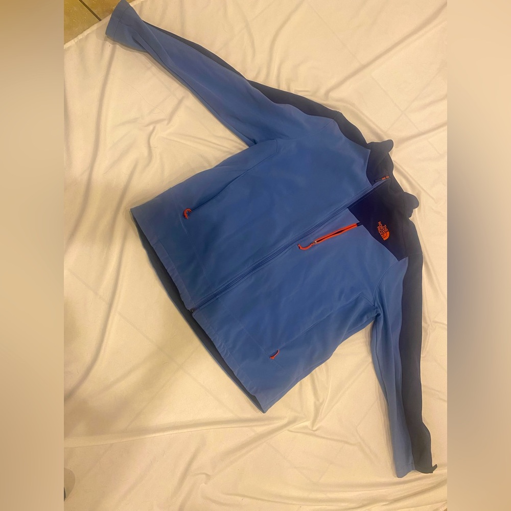 Mens The North Face Full Zip Up blue XXL Jacket
